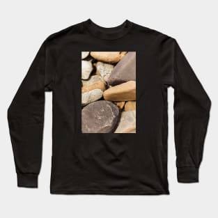 Cobble Stone High On Beach Edge Long Sleeve T-Shirt